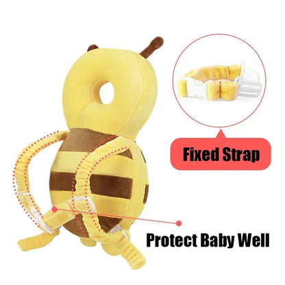 Head Back Protector Baby Protect Pillow Learn Walk Headgear Prevent Injured Safety Pad Prevention Fall Cartoon Bee Kids Pillows