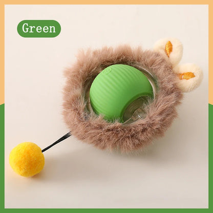 Interactive Cat Toys Ball Auto Electric Rolling Ball Toys for Cats/Kitty Pets Smart Automatic Teaser USB Rechargeable