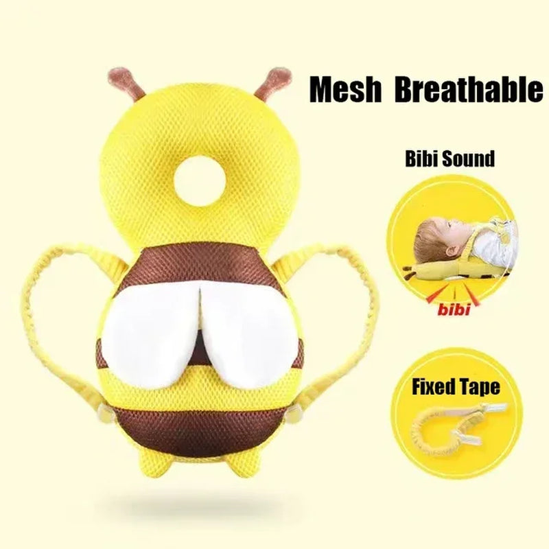 Head Back Protector Baby Protect Pillow Learn Walk Headgear Prevent Injured Safety Pad Prevention Fall Cartoon Bee Kids Pillows